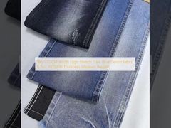 168-170 cm chiều rộng cao kéo dài màu xanh đậm vải denim 8,7oz JSD3208 Độ dày trọng lượng trung bình