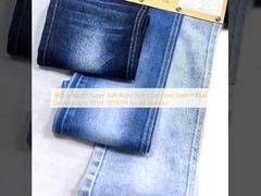 Vải denim xanh co giãn hai lõi siêu mềm vân chéo phải rộng 180cm 10 oz JSD3078 cho mọi mùa