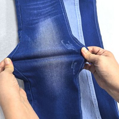 Phong cách cao kéo dài satin denim vải trọng lượng nhẹ 9OZ 58' 59'