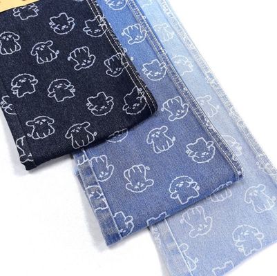 Mua 75% Cotton 25% Polyester Little Dog Animal Print Denim Fabric 180cm 9.5oz online manufacture