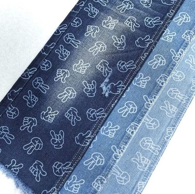 Mua Thiết kế vân tay Vải in Jacquard Denim không co giãn 9.6oz 170-180CM XANH ĐẬM online manufacture