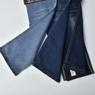 Mua Vải dệt 8.6oz Cotton Polyester Spandex Denim Stretch Denim Material Màu xanh đậm online manufacture