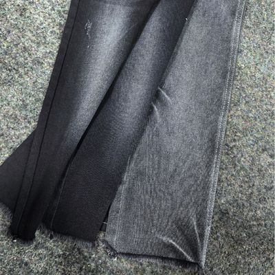 Mua Vải dệt bông polyester spandex màu đen / đen denim JSD3078A 10 oz online manufacture