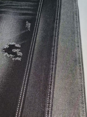 Mua 75% bông vải denim không kéo dài màu đen/màu đen JSD3135A-R cho quần jean quần áo cũ bán lẻ denim online manufacture