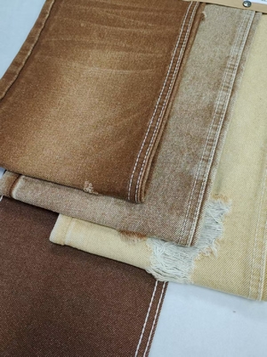 Mua 14oz Trọng lượng nặng Khaki màu tối Twill phong cách Denim vải 7 * 6 Xây dựng dệt cho quần jean online manufacture