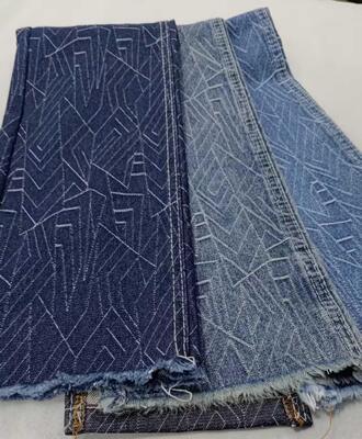 Mua Beautiful pattern Heavy weight Dark blue with full width 180cm /10x7 Denim fabric for jeans online manufacture