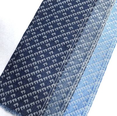 Hoa và Dải thiết kế in vải Jacquard không đàn hồi Denim 9.5oz 180cm 70' 71
