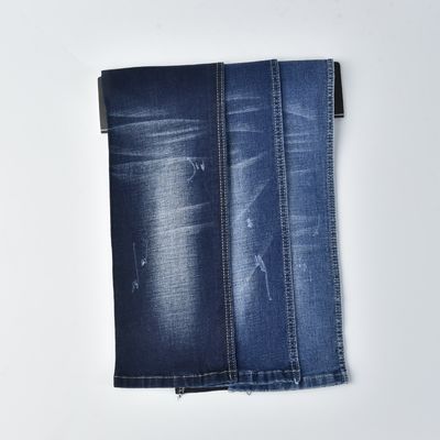Vải dệt bông polyester spandex denim QY037-6 9,5 oz Sợi nhuộm