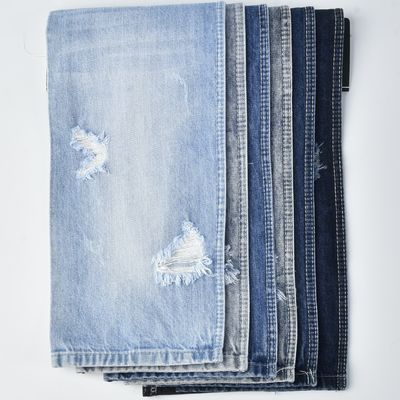 11.9oz Cotton Polyester Spandex Blue Stretch Denim