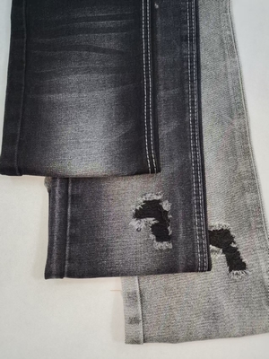 Vải Denim Đen/Đen Cotton Polyester Siêu mềm Trọng lượng nặng 13OZ JSD3218A cho quần jean nữ hoặc quần âu bé trai