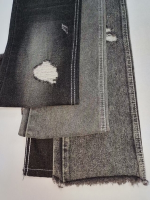 62% Cotton Vải Denim Không co giãn ĐEN/TRẮNG với Kết cấu 10x7 JSD3022B cho quần jean bé trai