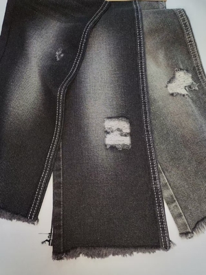 Vải denim cotton polyester không co giãn 68%COTTON kiểu TWILL ĐEN/ĐEN JSD3268 dùng cho quần jean bé trai hoặc nữ