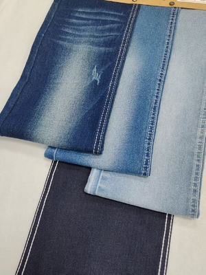 Vải denim co giãn thoải mái 55% cotton chất lượng cao Kết cấu 12*21/40+70 JSD3031 suit jeans Bán buôn denim